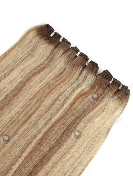 T Color And Highlight Color 100% European Virgin 14" Hair Weaves WR-MW-183-14037