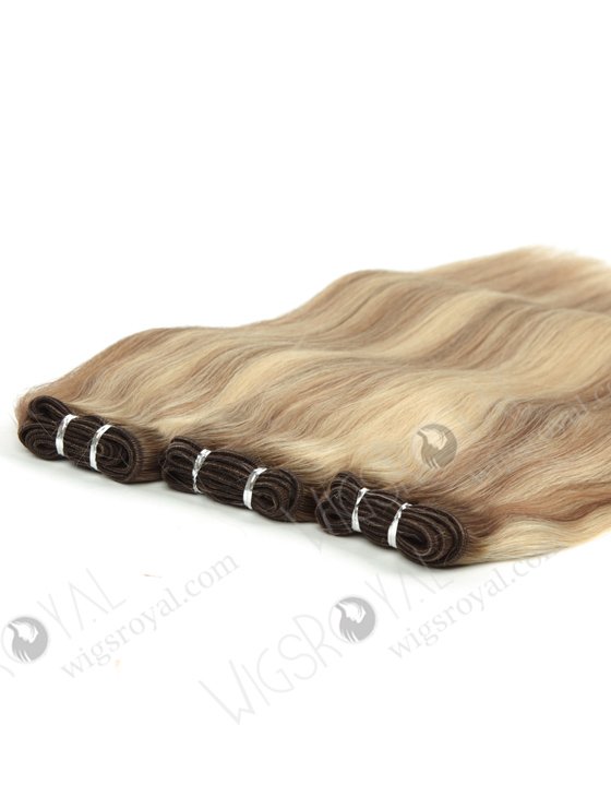 T Color And Highlight Color 100% European Virgin 14" Hair Weaves WR-MW-183-14039