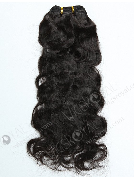 In Stock Indian Remy Hair 18" Natural Wave 2# Color Machine Weft SM-1113-14396