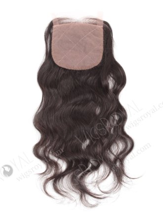 In Stock Brazilian Virgin Hair 14" Natural Wave Natural Color Silk Top Closure STC-18
