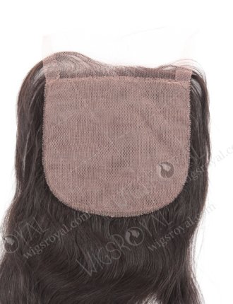 In Stock Indian Remy Hair 14" Natural Wave Natural Color Silk Top Closure STC-12