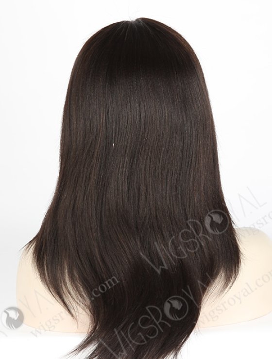 In Stock Indian Remy Hair 14" Yaki Straight Natural Color 360 Lace Wig 360LW-01004-14309
