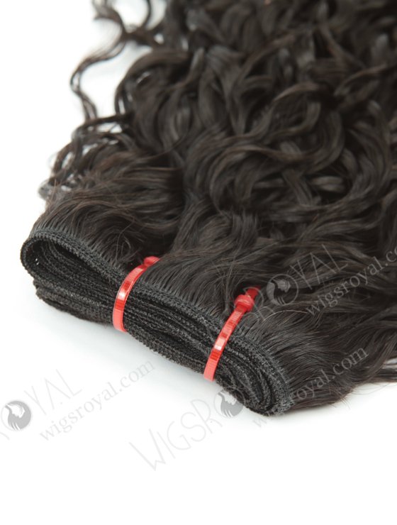 Double Drawn 20'' 5a Peruvian Virgin Root pixie curl Natural Color Hair Wefts WR-MW-154-15779