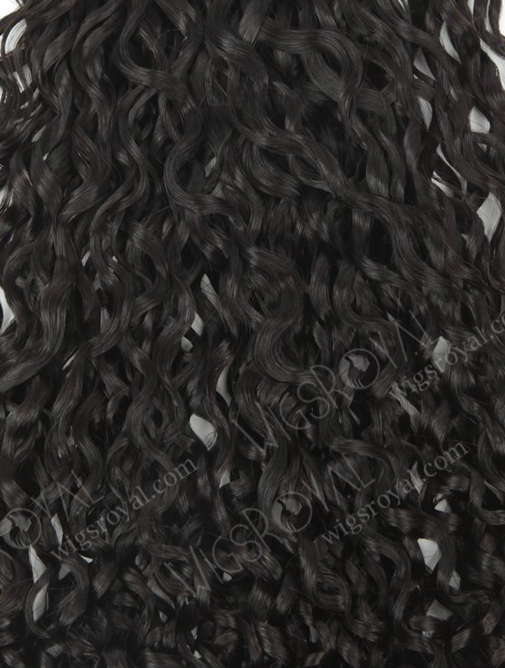 Double Drawn 20'' 5a Peruvian Virgin Root pixie curl Natural Color Hair Wefts WR-MW-154-15782