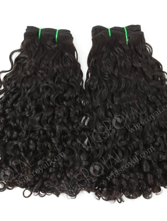 Hot Selling Double Drawn 14'' 5a Peruvian Virgin Loose Pissy Curl Natural Color Hair Wefts WR-MW-151-15806