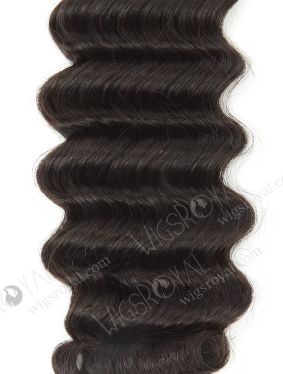 Hot Selling Double Drawn 20'' 5a Peruvian Virgin Fat Deep Wave Natural Color Hair Wefts WR-MW-153-15789