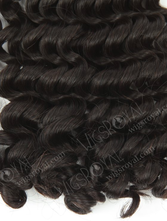 Double Drawn 18'' 5a Peruvian Virgin Deep Curly Natural Color Hair Wefts WR-MW-152-15794