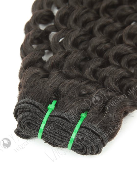 Double Drawn 18'' 5a Peruvian Virgin Deep Curly Natural Color Hair Wefts WR-MW-152-15795