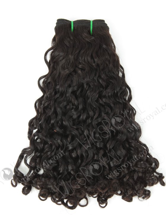 Hot Selling Double Drawn 14'' 5a Peruvian Virgin Loose Pissy Curl Natural Color Hair Wefts WR-MW-151-15803