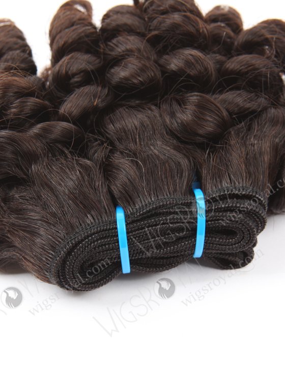 Top Quality 14'' Brazilian Virgin Spring Curl Natural Color Human Hair Wefts WR-MW-145-15837