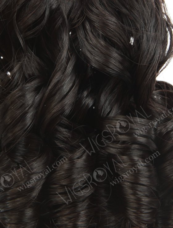 Hot Selling 16'' Wavy With Curl Tip Natural Color 5A Double Drawn Hair ExtensionWR-MW-156-15766