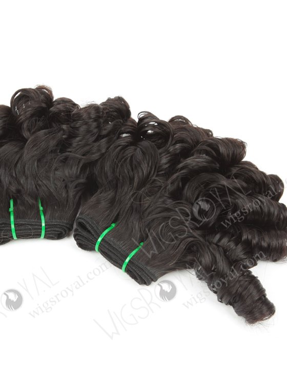 Hot Selling 16'' Wavy With Curl Tip Natural Color 5A Double Drawn Hair ExtensionWR-MW-156-15767