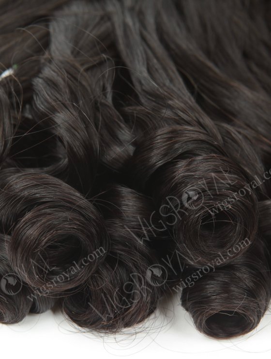 Double Drawn 14'' 7a Peruvian Virgin Curl As Pictures Natural Color Hair Wefts WR-MW-157-15758