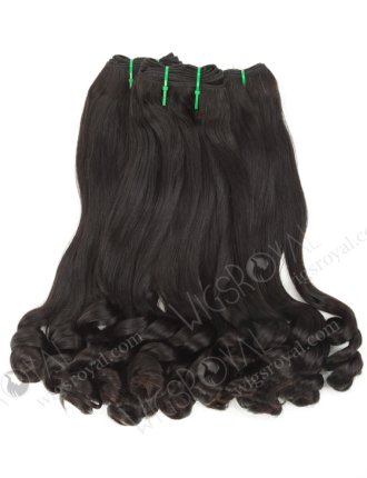 Fashionable Double Drawn 18'' 7A Peruvian Virgin Tighter Tip Curl Hair Wefts WR-MW-158