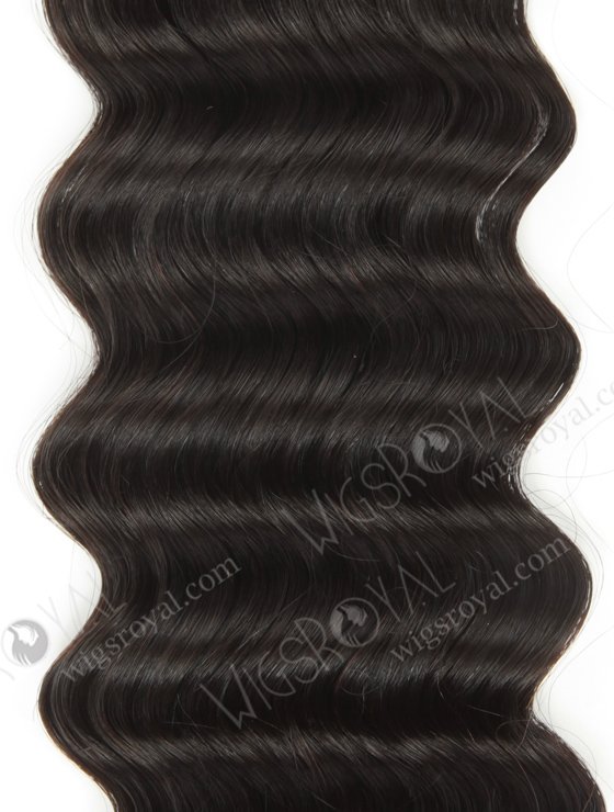 Double Drawn 20'' 5a Peruvian Virgin Deep Body Wave Natural Color Hair Wefts WR-MW-159-15741