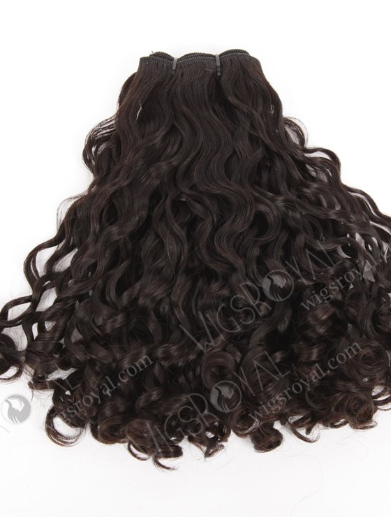 Top Quality 12'' Peruvian Virgin Bouncy Curl (Looser Tip) Natural Color Hair Wefts WR-MW-150-15810