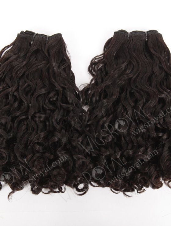 Top Quality 12'' Peruvian Virgin Bouncy Curl (Looser Tip) Natural Color Hair Wefts WR-MW-150-15811