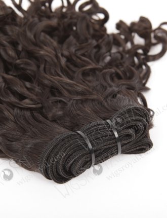Top Quality 10'' Peruvian Virgin Bouncy Curl(Looser tip) Natural Color Hair Wefts WR-MW-148