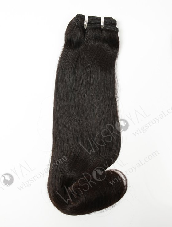 Top Quality 14'' Malaysian Virgin Straight With Roll Curl Tip Human Hair Wefts WR-MW-121-15971