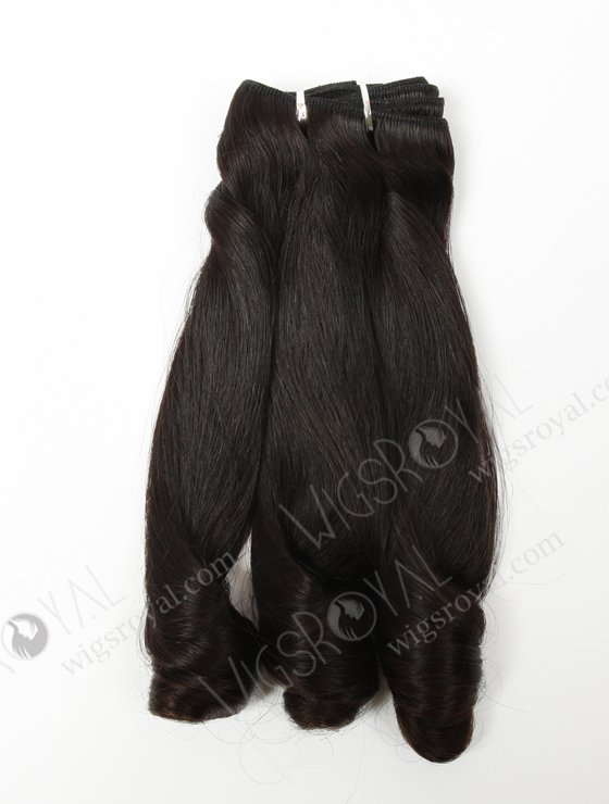 New Fashion Malaysian Virgin Straight With Spiral Curl Tip Human Hair Wefts WR-MW-120-15975