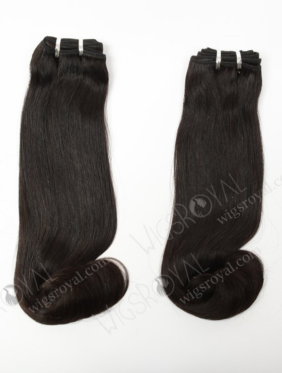 Top Quality 14'' Malaysian Virgin Straight With Roll Curl Tip Human Hair Wefts WR-MW-121-15968