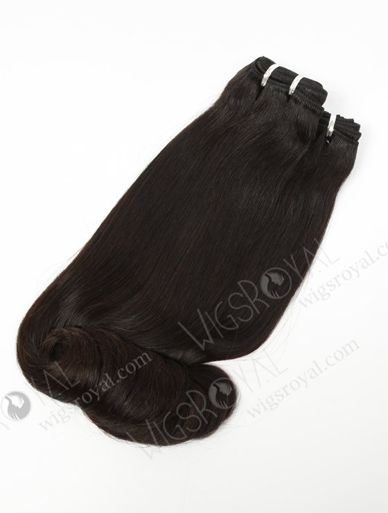 Top Quality 16'' Malaysian Virgin Straight With Roll Curl Tip Human Hair Wefts WR-MW-122-15962