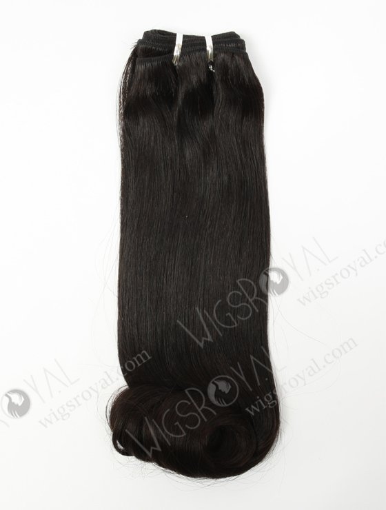 Top Quality 16'' Malaysian Virgin Straight With Roll Curl Tip Human Hair Wefts WR-MW-122-15964