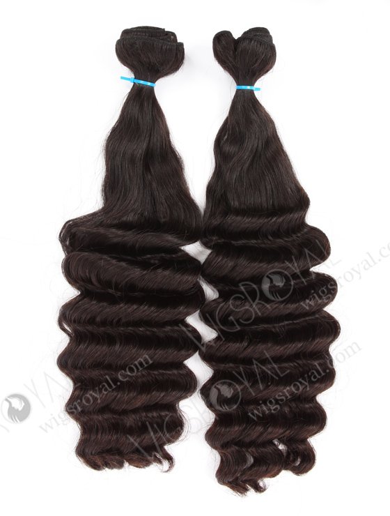 Double Draw 20'' Peruvian Virgin Deep Body Wave Natural Color Human Hair Wefts WR-MW-142-15850