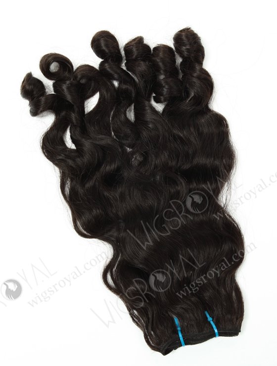 18'' Indian Remy Custom Curl Natural Color Human Hair Wefts WR-MW-138-15873