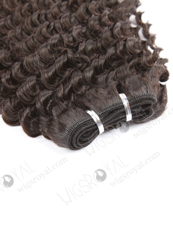 Double Draw 26'' Indian Virgin Kinky Curl Natural Color Human Hair Wefts WR-MW-141-15856