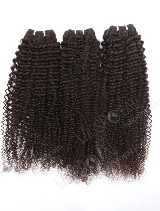 Double Draw 26'' Indian Virgin Kinky Curl Natural Color Human Hair Wefts WR-MW-141-15857