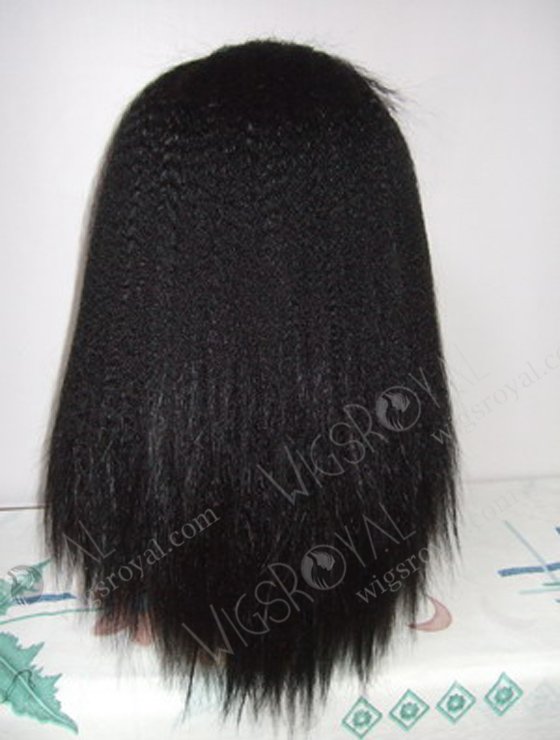 In Stock Synthetic Hair Lace Front Wig 18" Kinky Straight Color 1B# SP-014-1-16525