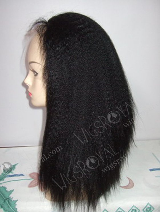 In Stock Synthetic Hair Lace Front Wig 18" Kinky Straight Color 1B# SP-014-1-16524