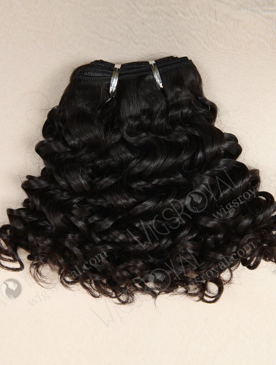 7A grade Double Draw 100% Indian Virgin Curly 15mm Hair Weft WR-MW-098-16097