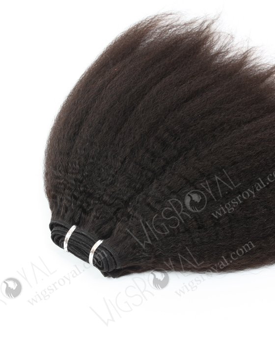 Natural Black Kinky Straight Human Hair Extension WR-MW-030-16619