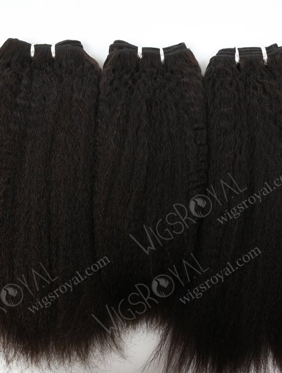 Natural Black Kinky Straight Human Hair Extension WR-MW-030-16622