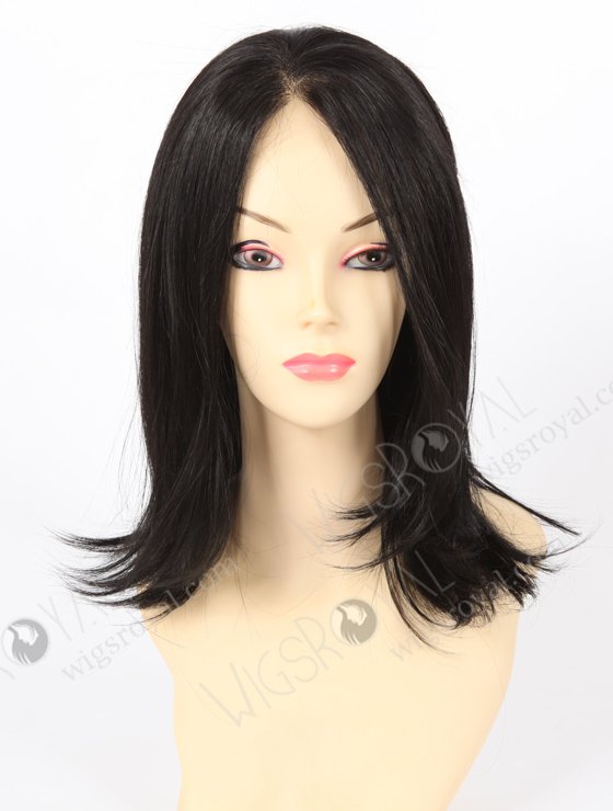 In Stock Synthetic Hair Lace Front Wig 12" Straight Color 1B# SYN-4-2-16505