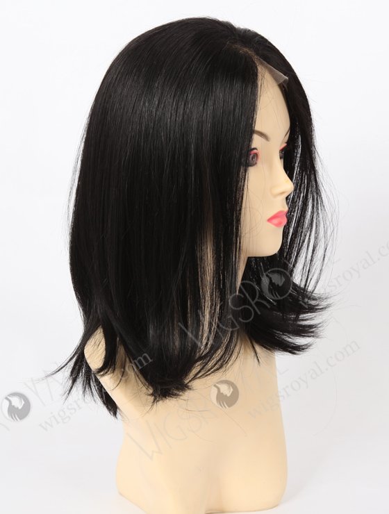 In Stock Synthetic Hair Lace Front Wig 12" Straight Color 1B# SYN-4-2-16506