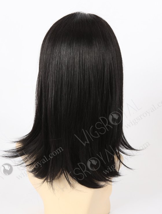 In Stock Synthetic Hair Lace Front Wig 12" Straight Color 1B# SYN-4-2-16508