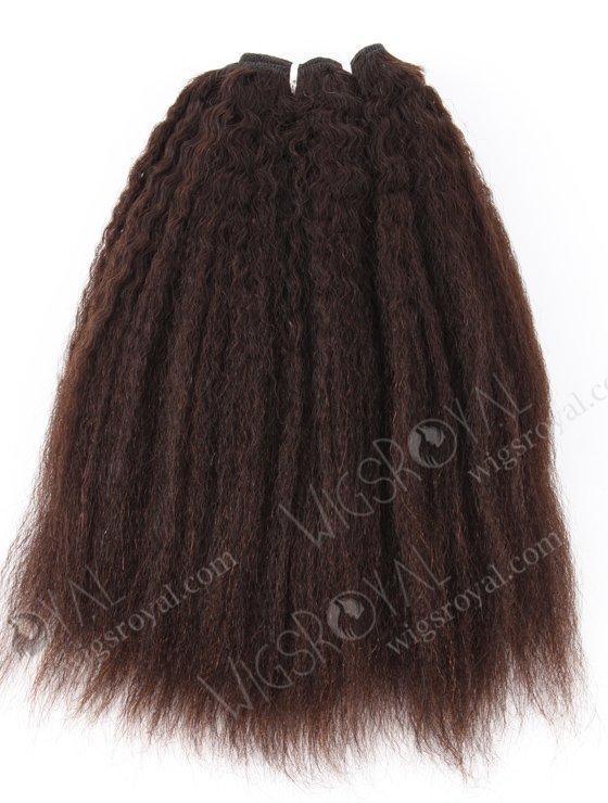 In Stock Indian Virgin Hair 12" Kinky Straight Natural Color Machine Weft SM-223