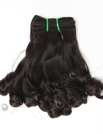 Hot Selling Straight With Curl Tip 12'' Peruvian Virgin Human Hair Wefts WR-MW-106