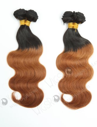 Top Quality Two Tone 14'' Chinese Virgin Body Wave Human Hair Wefts WR-MW-101