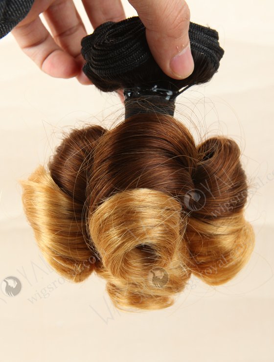 Hot Selling 8'' Brazilian Virgin Egg Roll Curl Human Hair Wefts WR-MW-113-16012