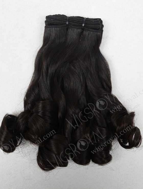 Double Draw Tip Curl Peruvian Hair Weave For Sale WR-MW-090-16135