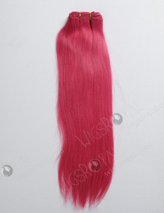 16" Brazilian Virgin Straight Pink Weave Hair WR-MW-056