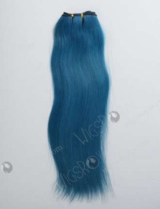 Blue Color Brazilian Straight Hair Weave Bundles WR-MW-064
