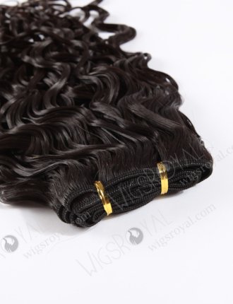 Very Wavy 25mm Natural Black Indian Virgin Hair Weave WR-MW-046
