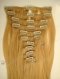 Blonde Top Quality Mongolian virgin hair clip in hair extensions WR-CW-008