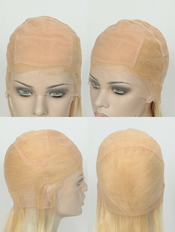 Hot Selling T9#/24# Color 18''Chinese Virgin Straight Silk Top Full Lace Wig WR-ST-046-17401