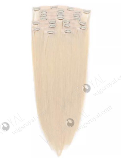Luxury invisible human hair extensions seamless clip ins 100% human hair clip in hair extensions WR-CW-006